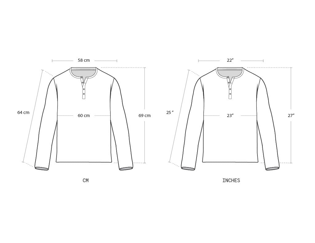Size guide for L